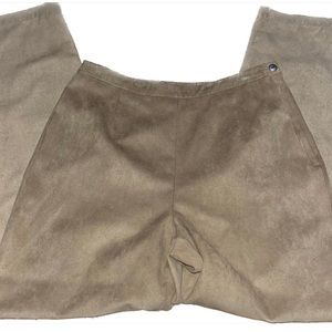 Chicos Design Brown Straight Dress Pants Trousers Women’s Sz 1 US Sz 8
